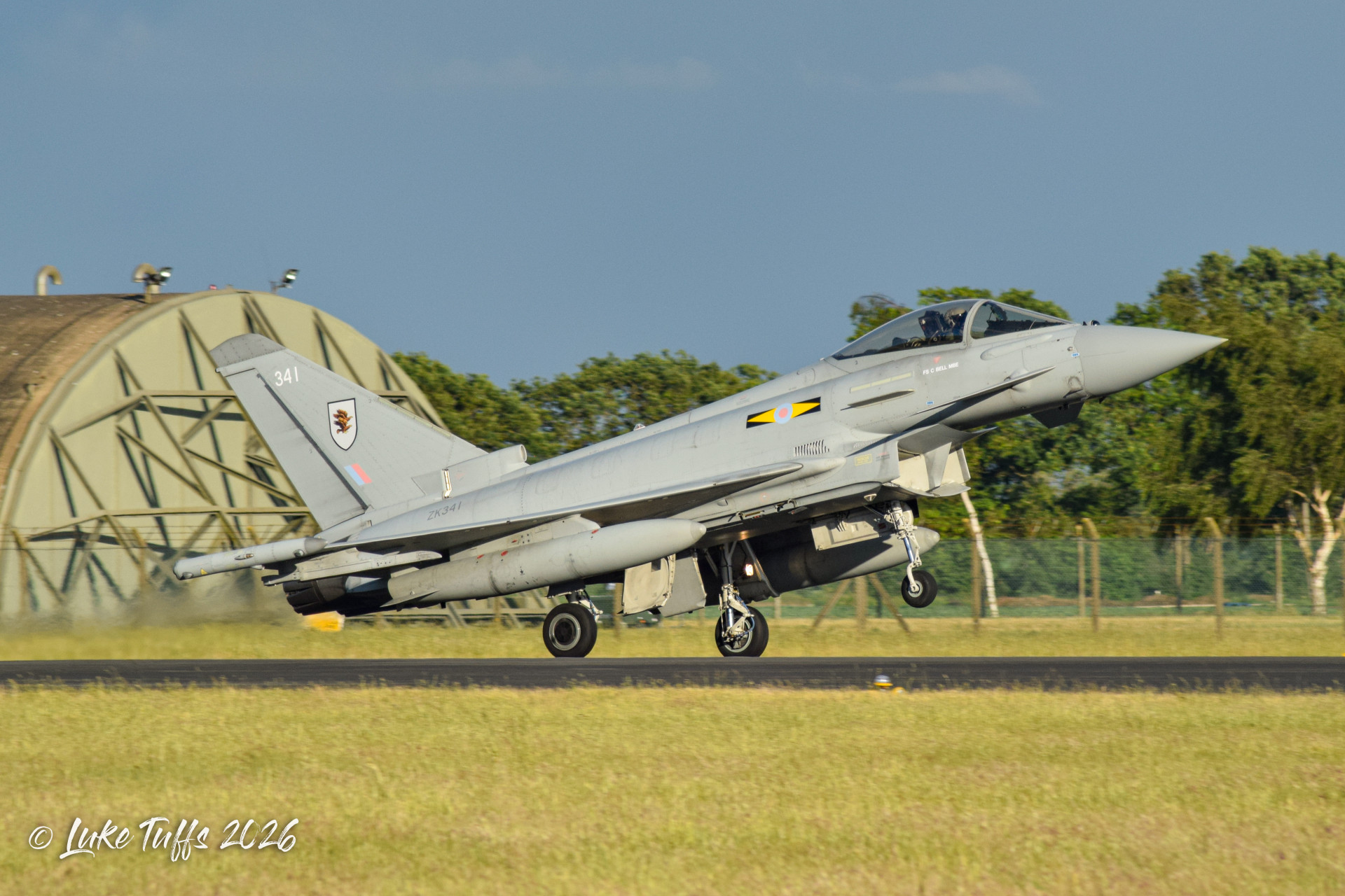 ZK341, Typhoon FGR4, photographed by Luke Tuffs