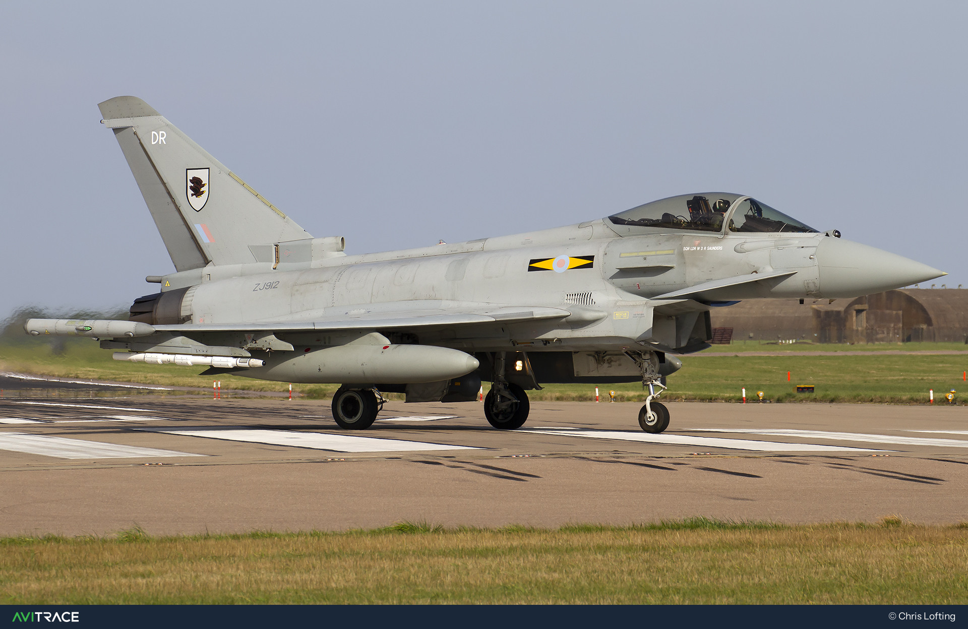 ZJ912, Typhoon, photographed by Chris Lofting