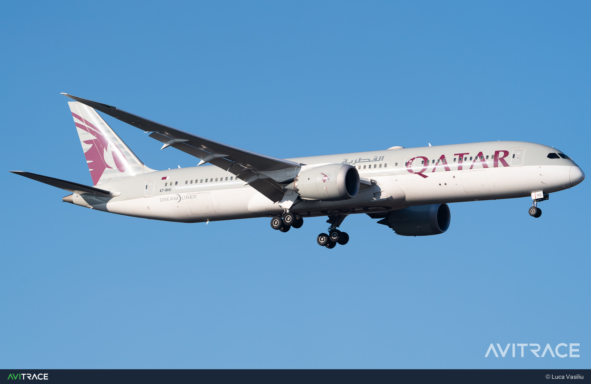 A7-BHO, Boeing 787-9 Dreamliner, photographed by Luca Vasiliu