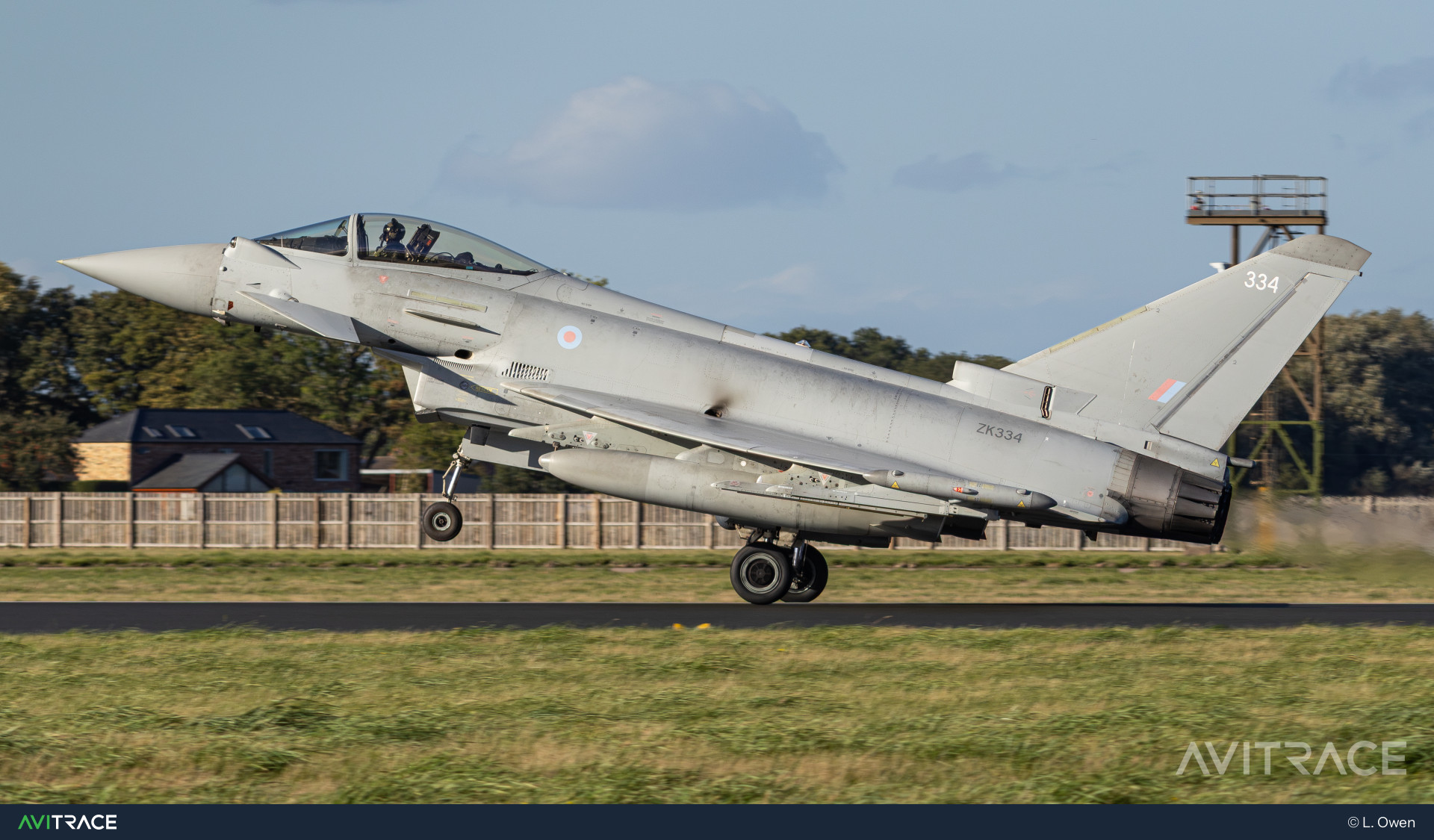 ZK334, Eurofighter Typhoon FGR4, photographed by L. Owen