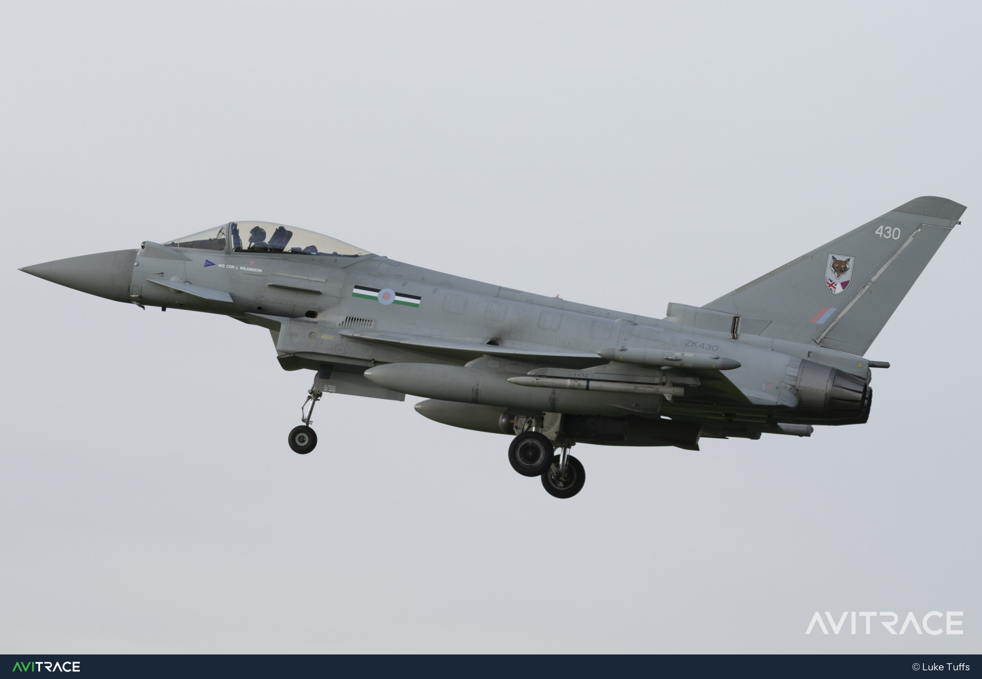 ZK430, Eurofighter Typhoon FGR4, photographed by Luke Tuffs