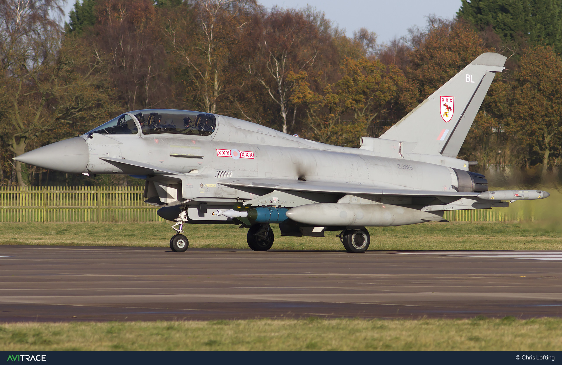 ZJ813, Eurofighter Typhoon, photographed by Chris Lofting