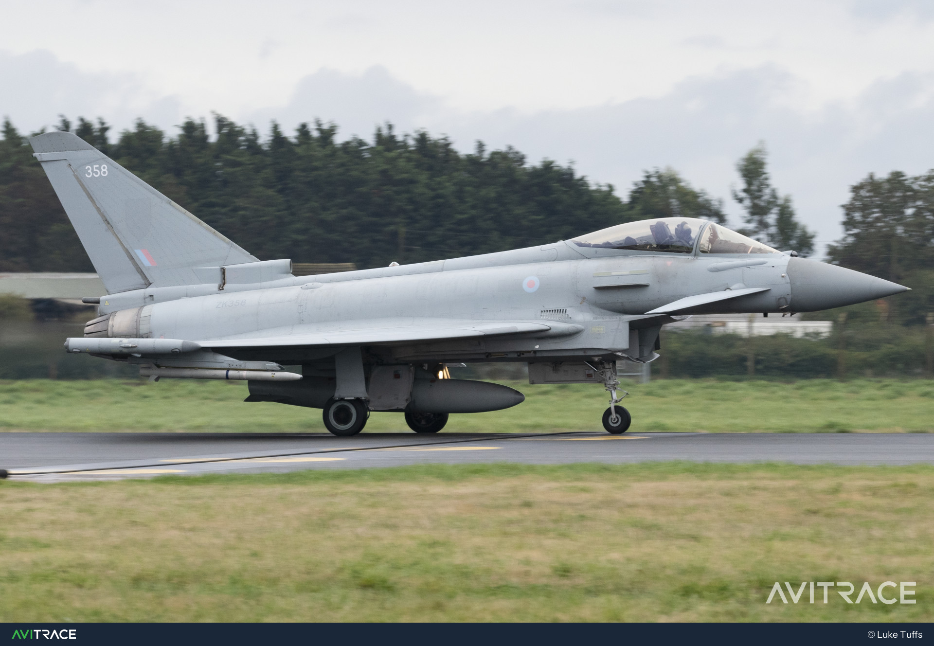 ZK358, Typhoon FGR4, photographed by Luke Tuffs
