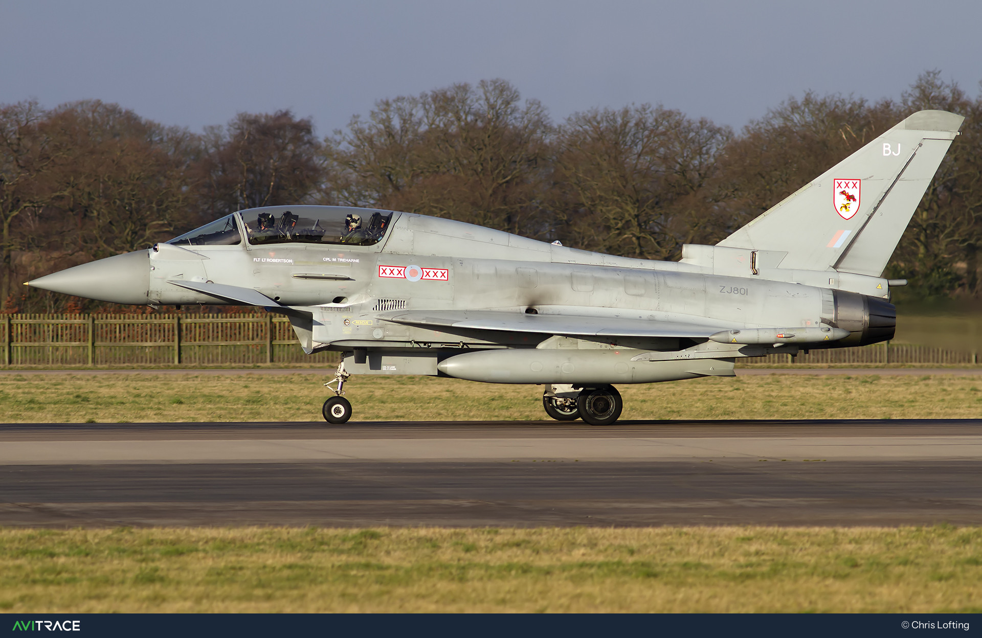 ZJ801, Eurofighter Typhoon T1, photographed by Chris Lofting