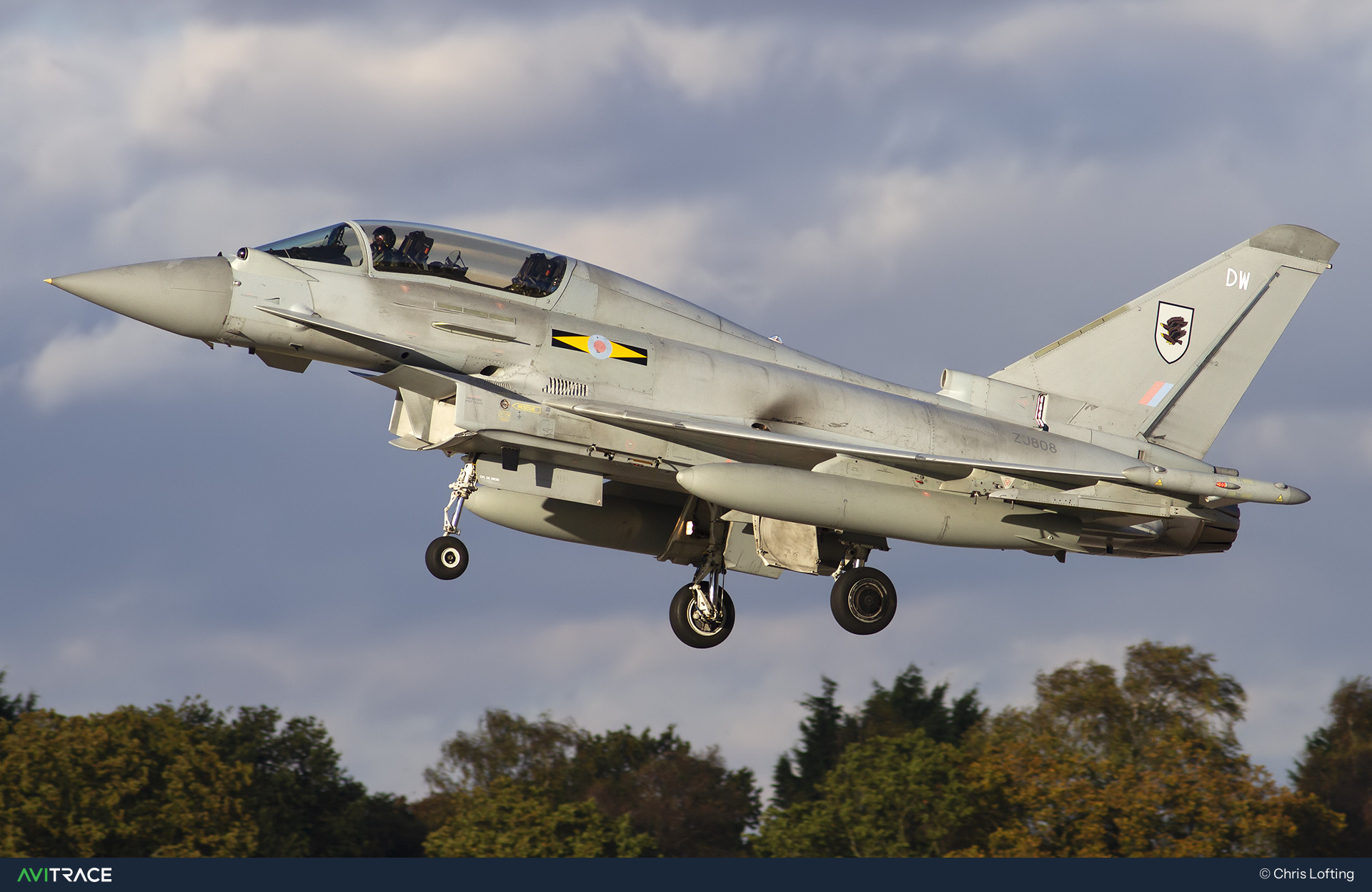ZJ808, Eurofighter Typhoon, photographed by Chris Lofting