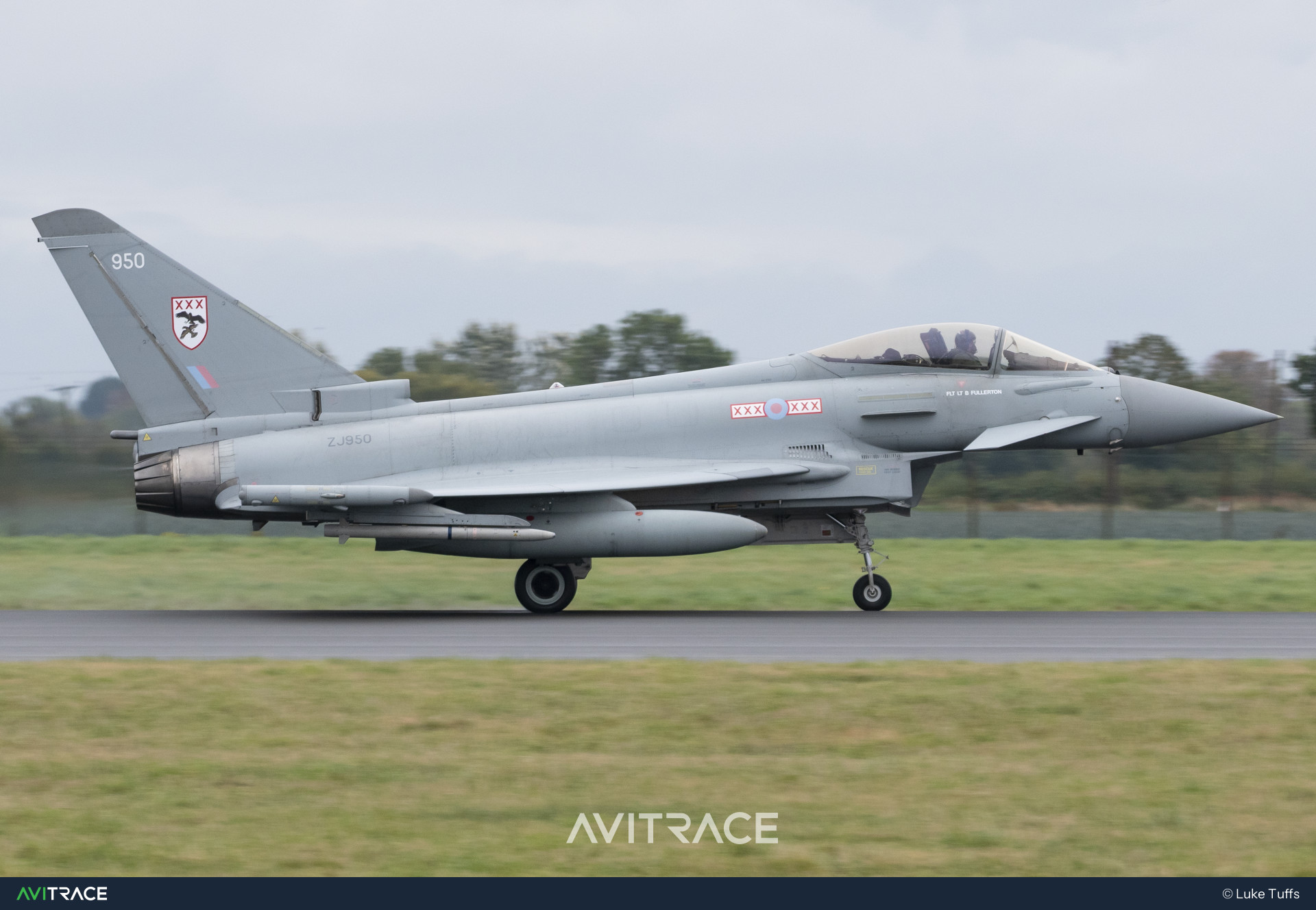 ZJ950, Typhoon FGR4, photographed by Luke Tuffs