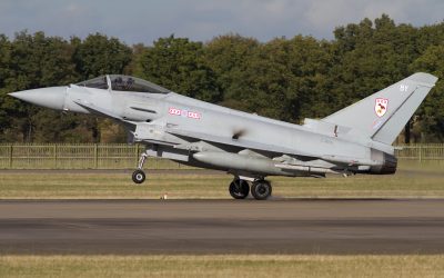 ZJ915, Typhoon, photographed by Chris Lofting