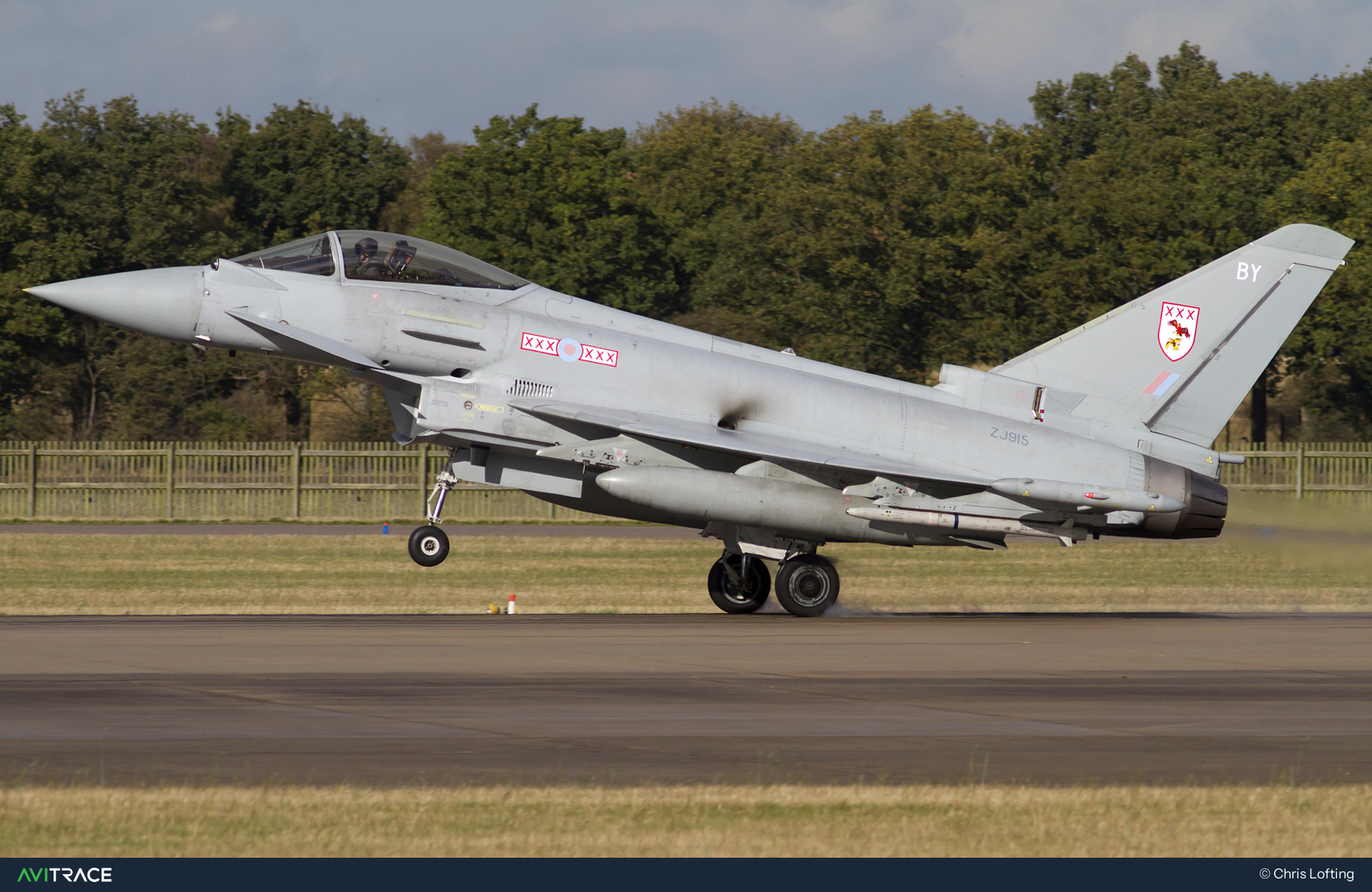 ZJ915, Typhoon, photographed by Chris Lofting