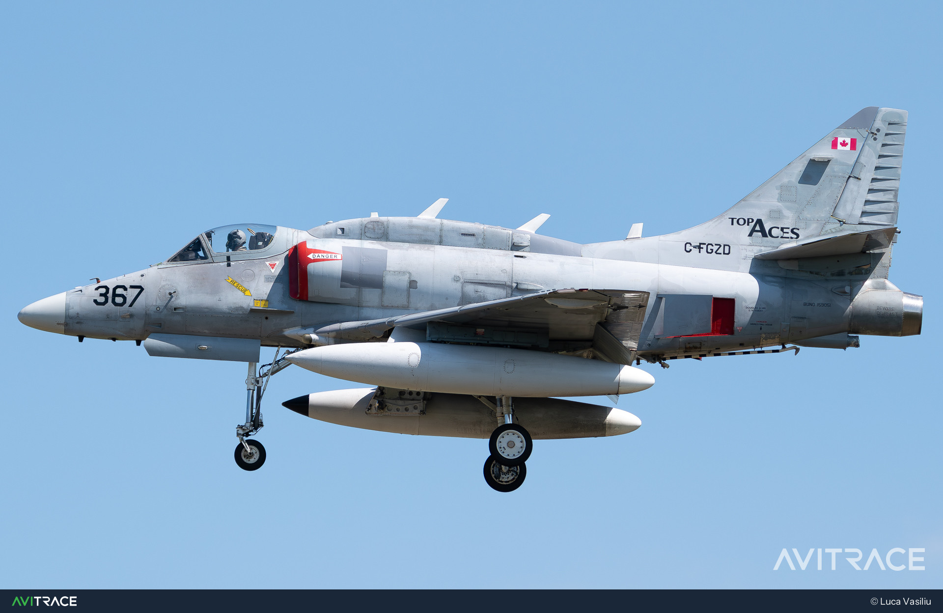 C-FGZD, A-4N Skyhawk, photographed by Luca Vasiliu