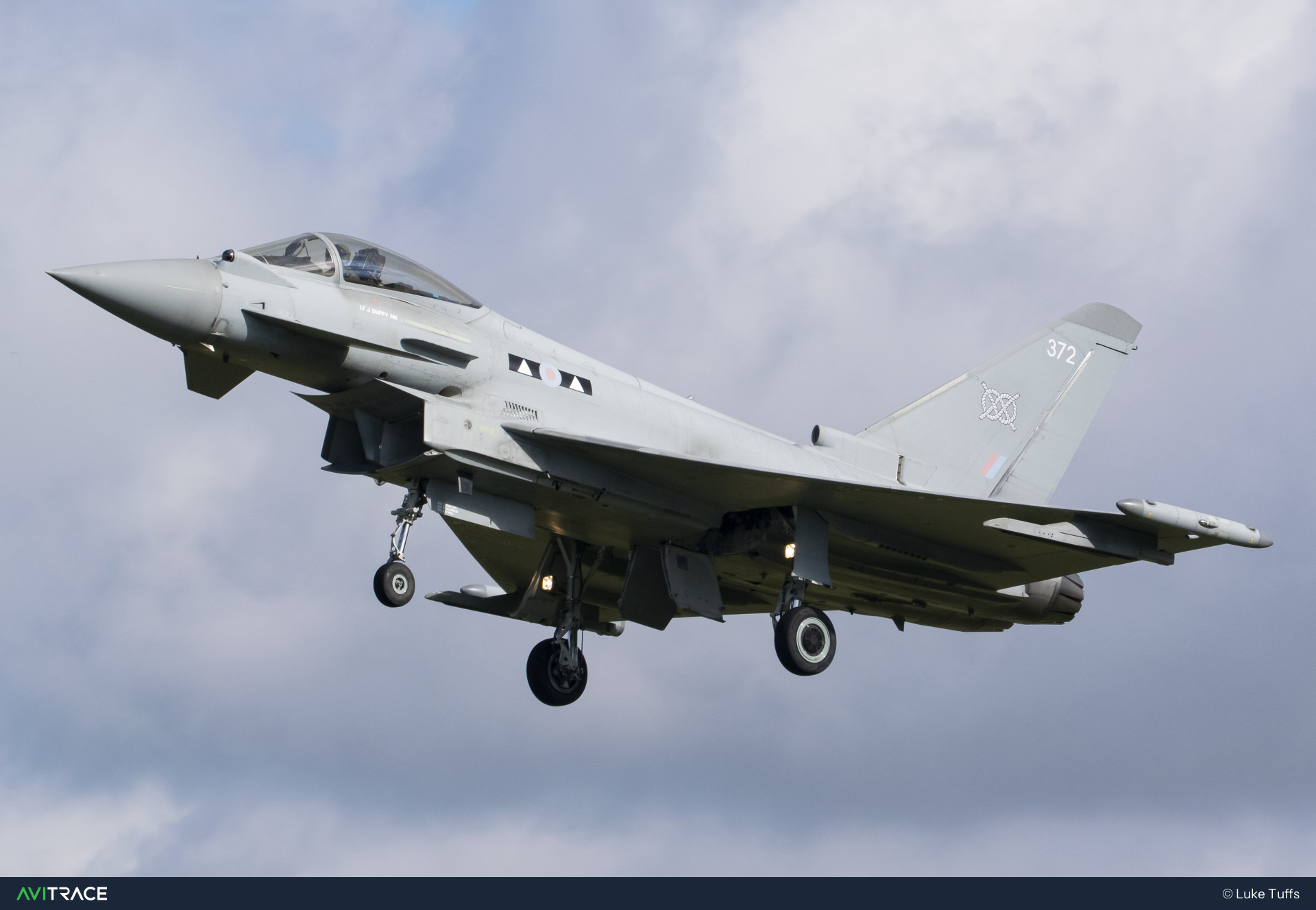 ZK372, Typhoon FGR4, photographed by Luke Tuffs