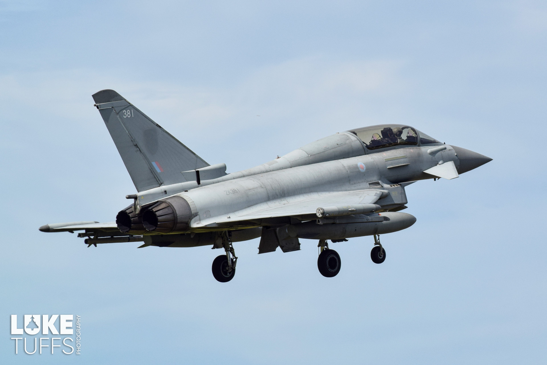 ZK381, Typhoon T3, photographed by Luke Tuffs