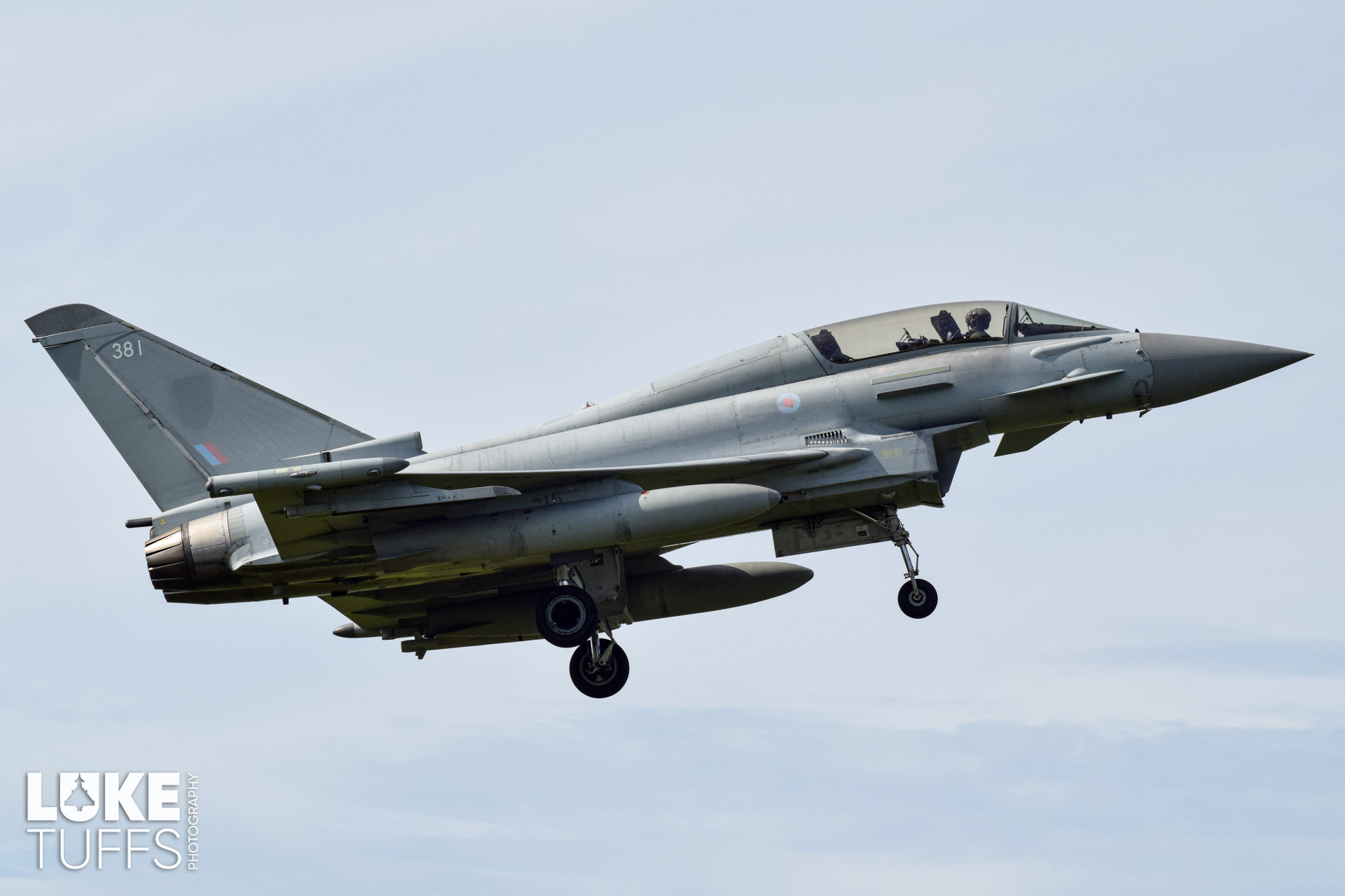 ZK381, Typhoon T3, photographed by Luke Tuffs