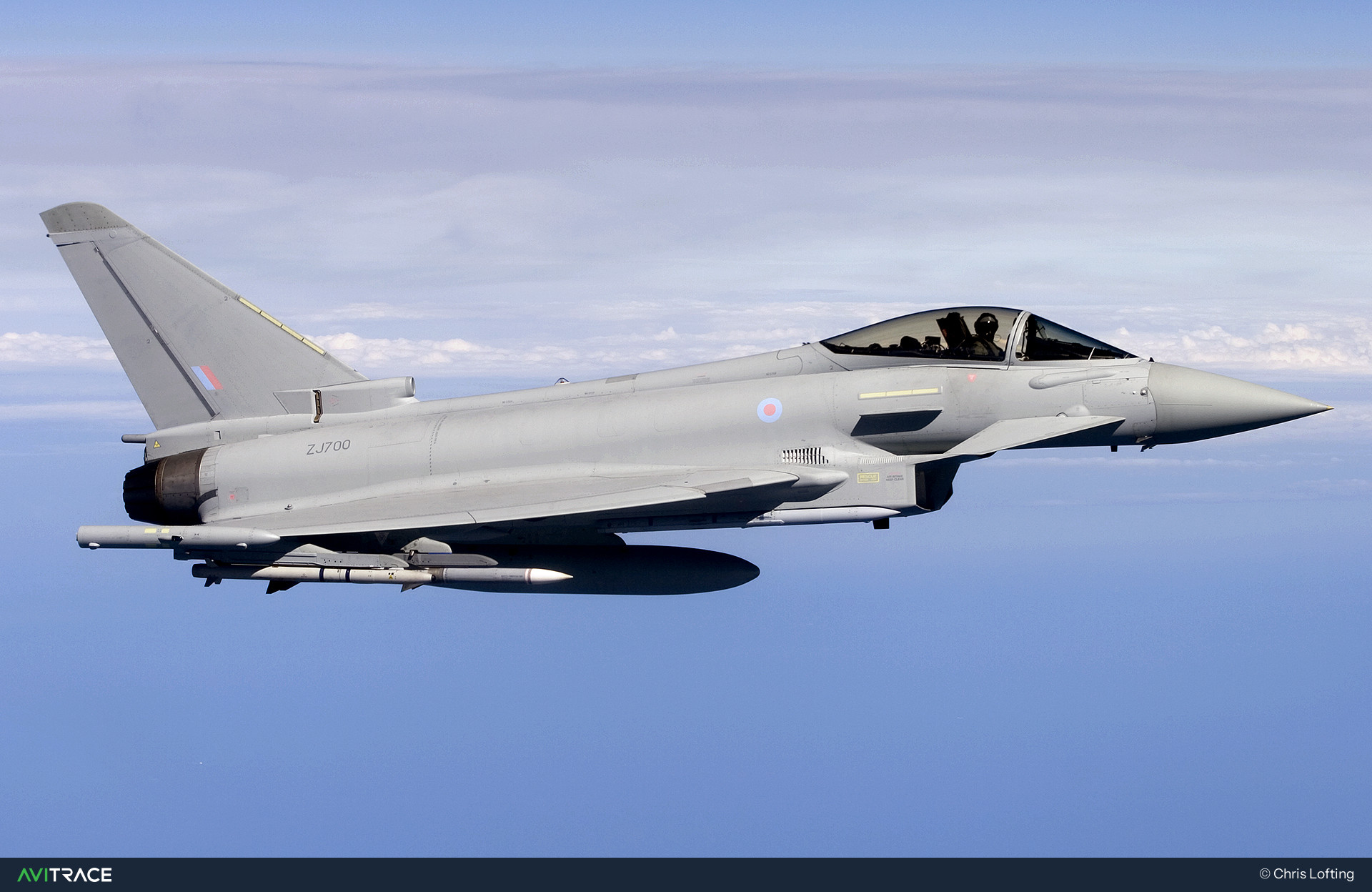 ZJ700, Typhoon, photographed by Chris Lofting