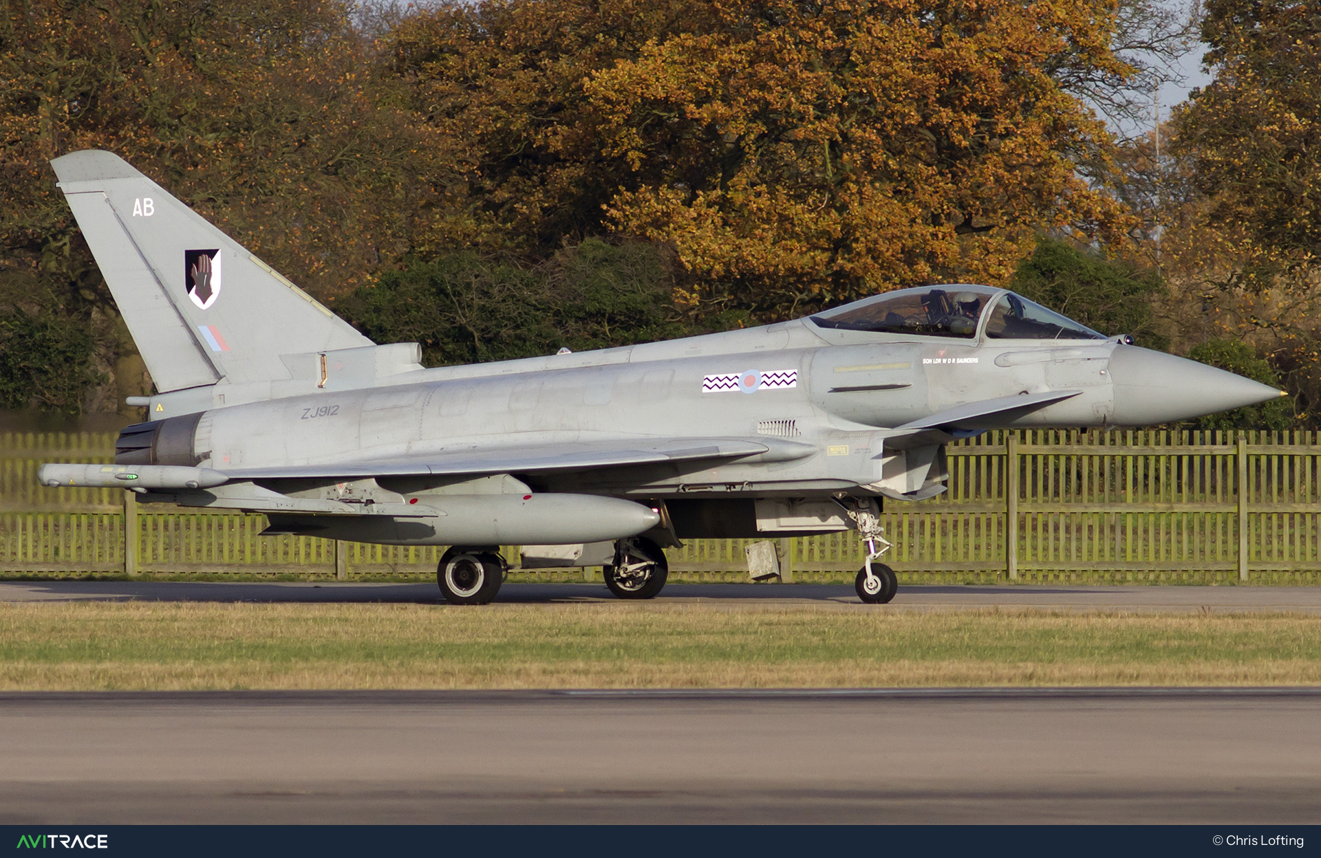 ZJ912, Typhoon, photographed by Chris Lofting