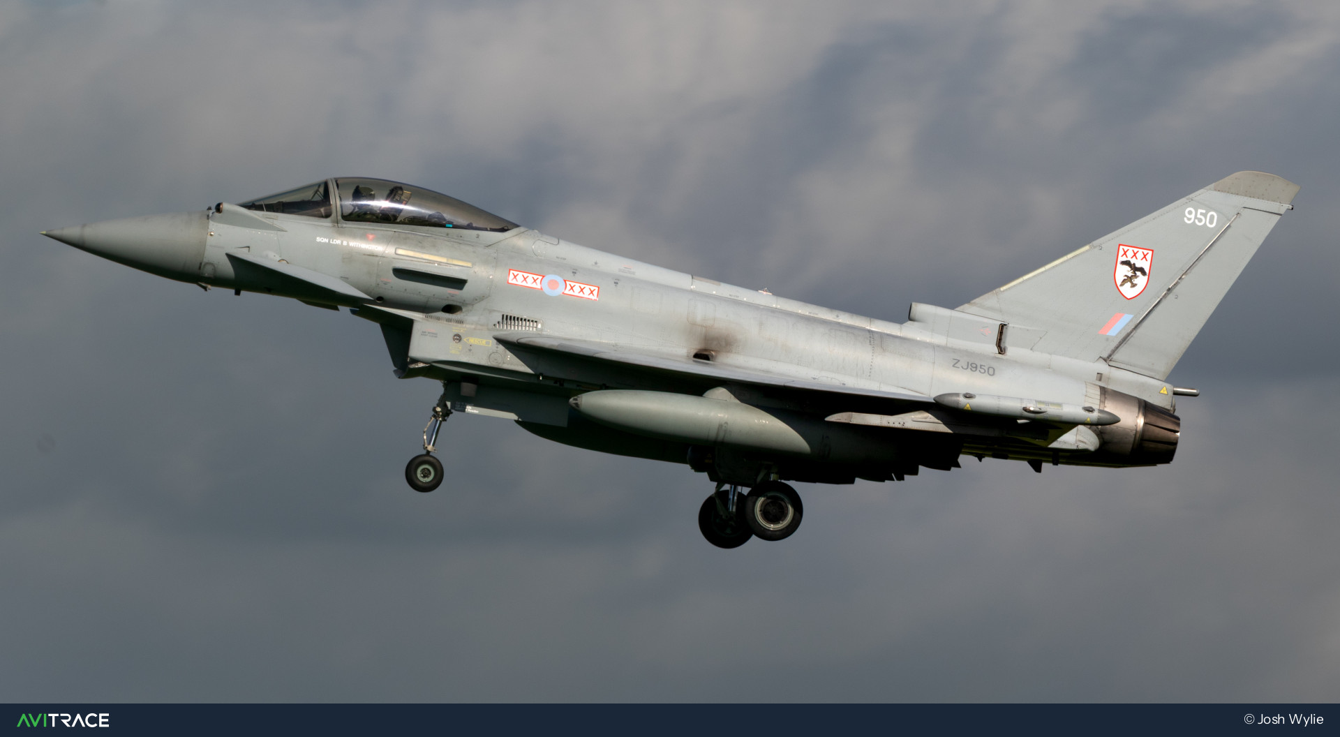 ZJ950, Typhoon FGR4, photographed by Josh Wylie