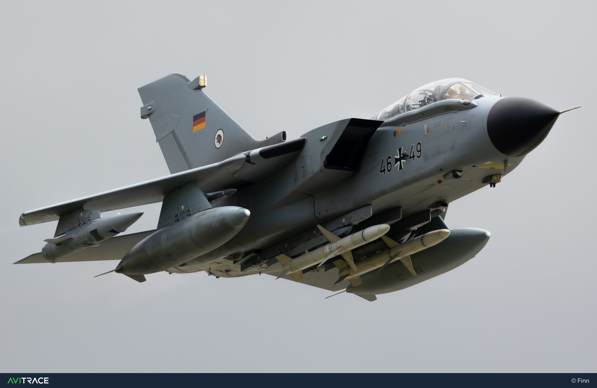 46+49, Panavia Tornado ECR, photographed by Finn