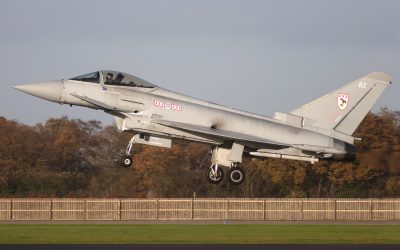 ZJ911, Typhoon, photographed by Chris Lofting