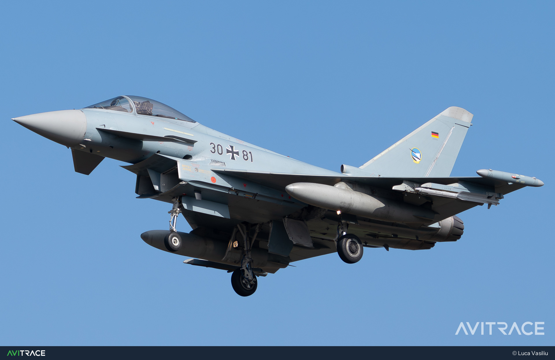 30+81, Eurofighter Typhoon EF2000, photographed by Luca Vasiliu