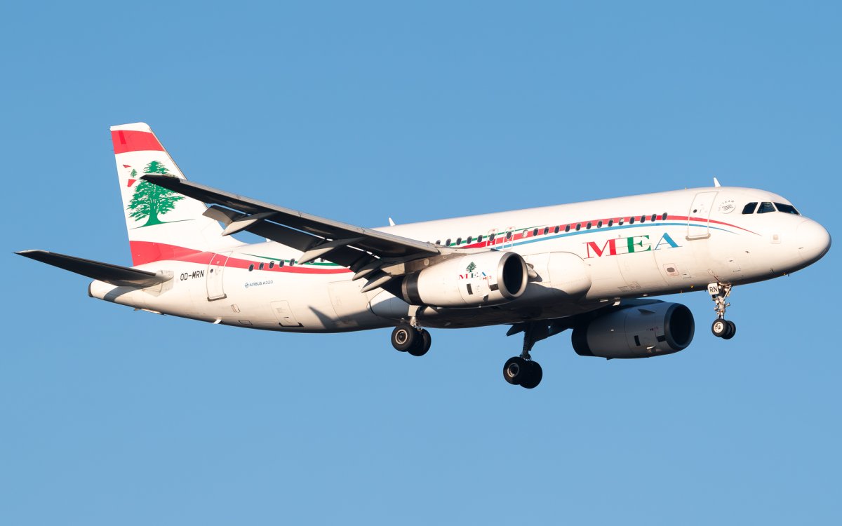 OD-MRN, Airbus A320-232, photographed by Luca Vasiliu