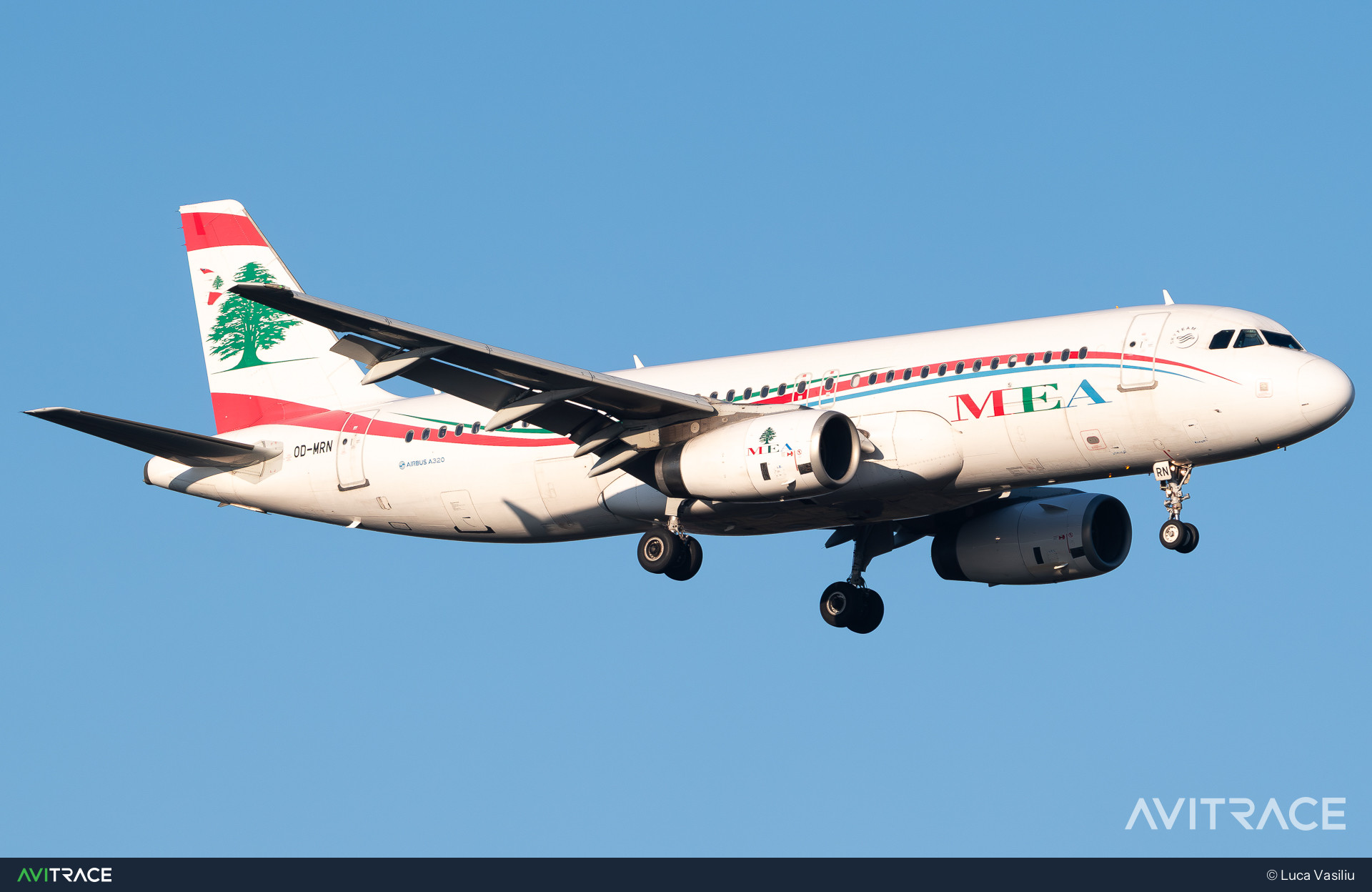 OD-MRN, Airbus A320-232, photographed by Luca Vasiliu