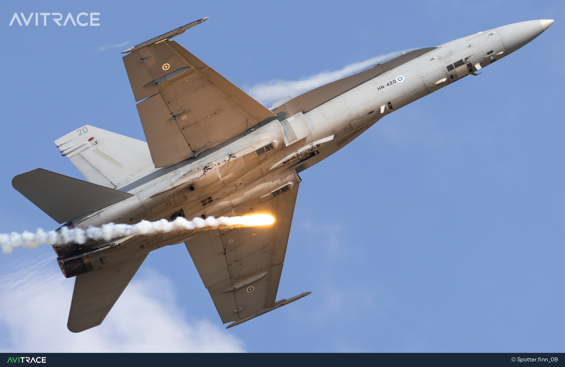 HN-420, McDonnell Douglas F/A-18C Hornet, photographed by Spotter.finn_09