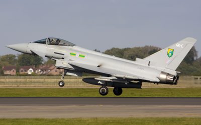 ZJ923, Typhoon, photographed by Chris Lofting