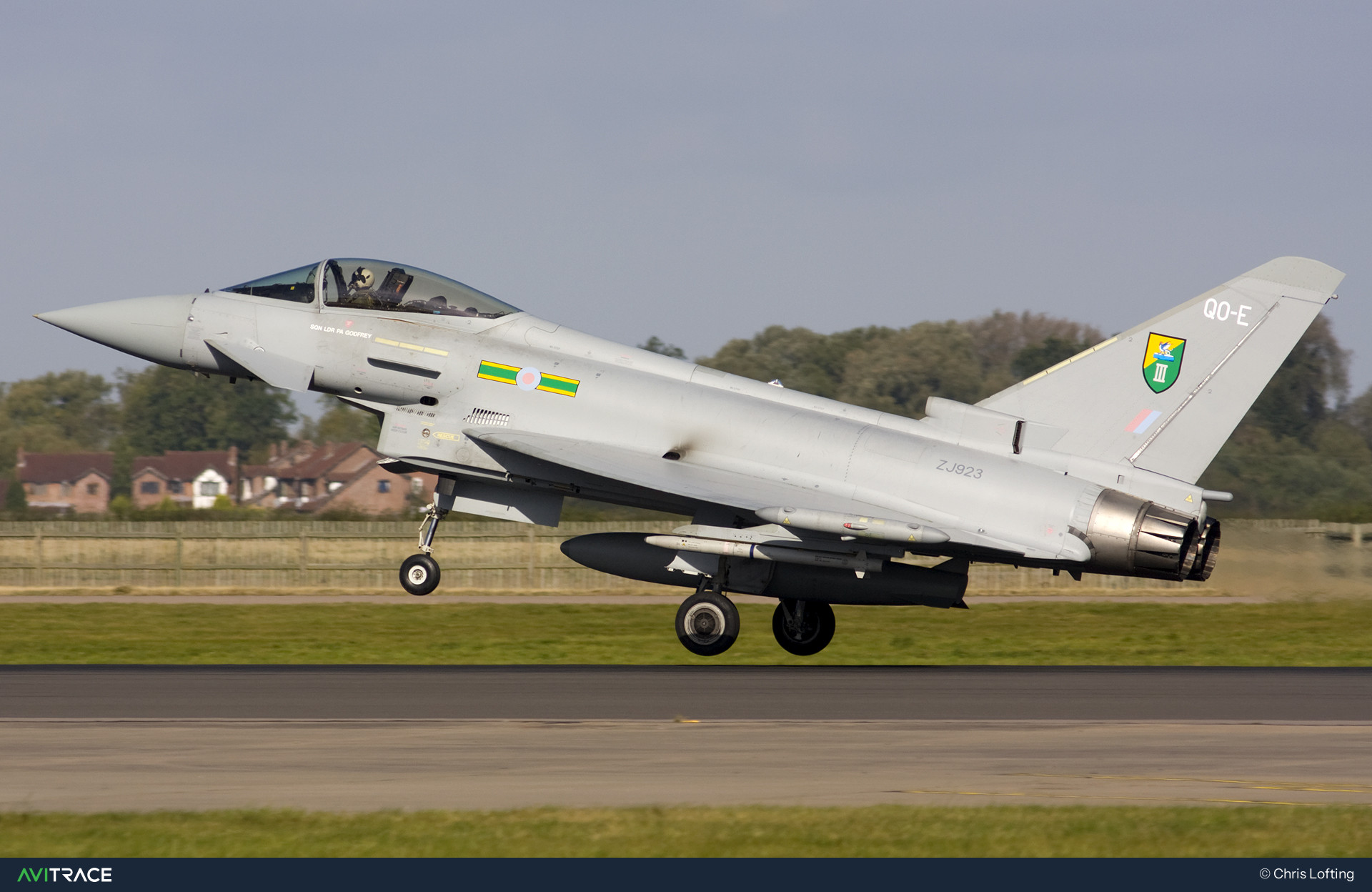 ZJ923, Typhoon, photographed by Chris Lofting