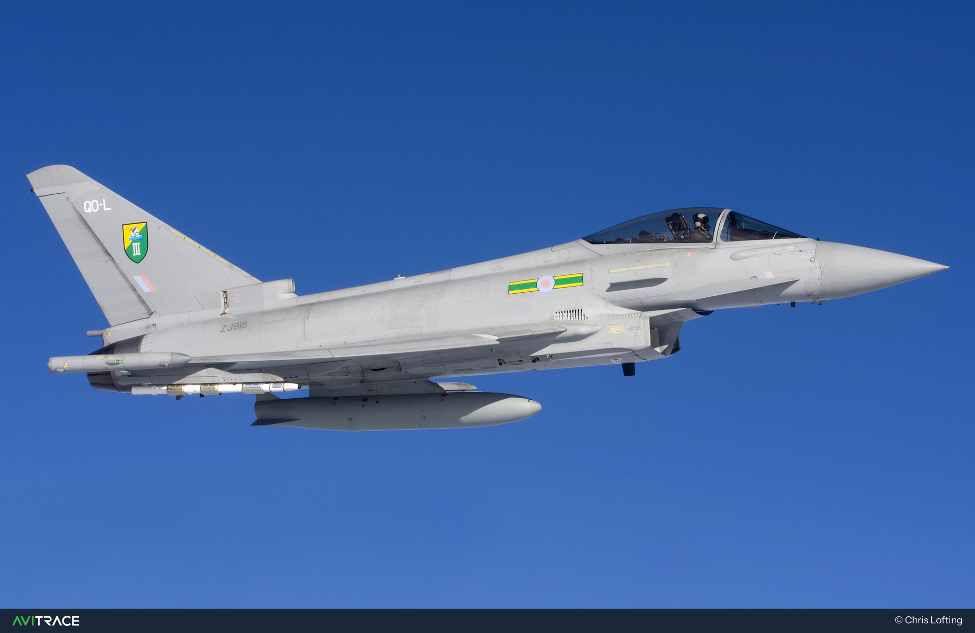 ZJ918, Typhoon, photographed by Chris Lofting