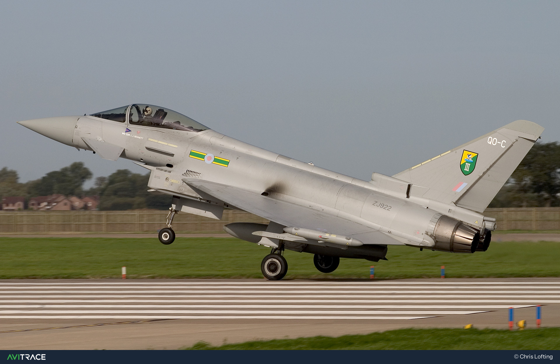 ZJ922, Typhoon, photographed by Chris Lofting