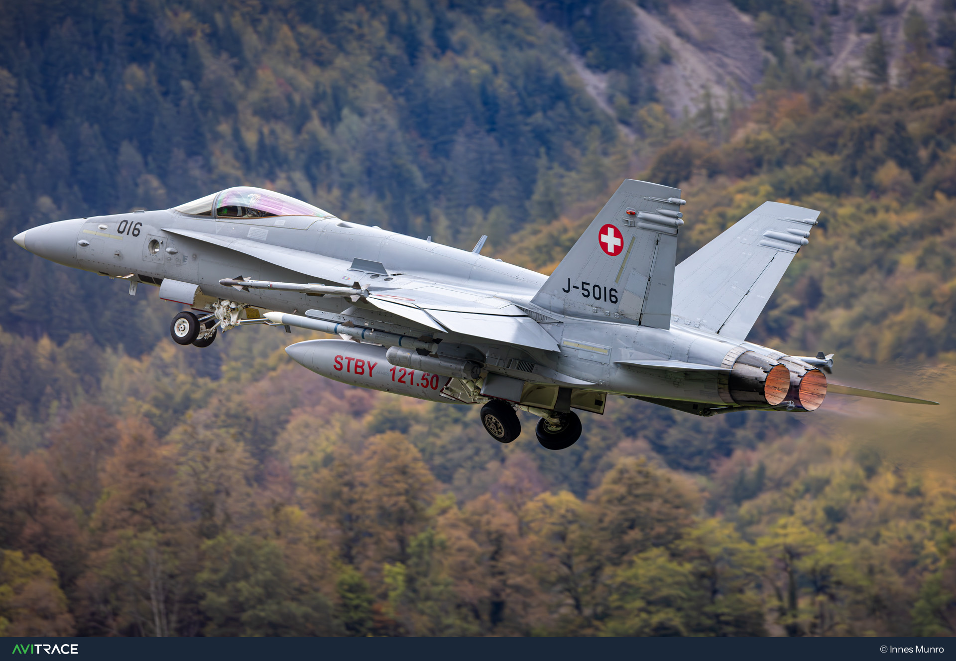 J-5016, McDonnell Douglas F/A-18C Hornet, photographed by Innes Munro