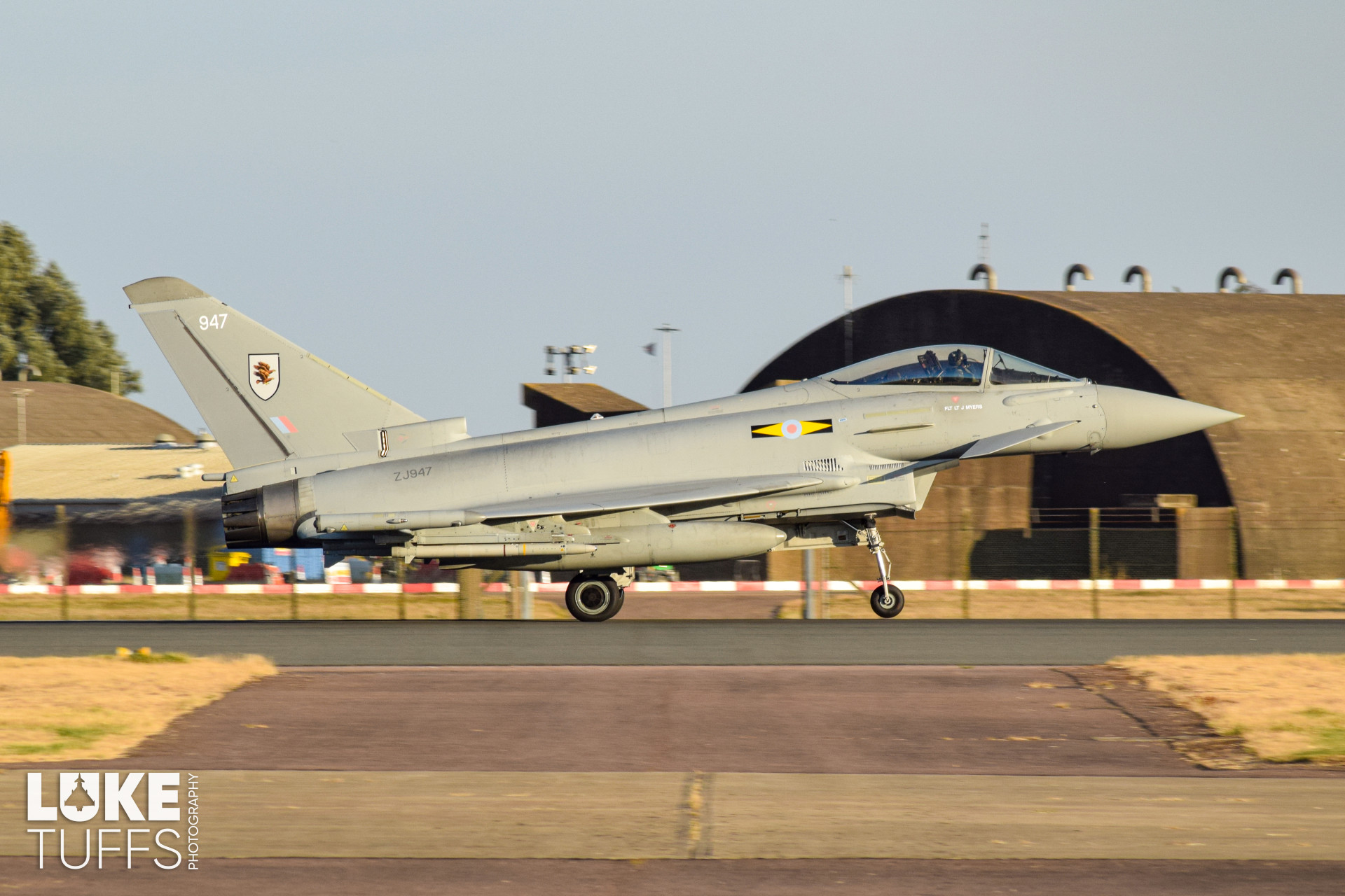 ZJ947, Typhoon FGR4, photographed by Luke Tuffs