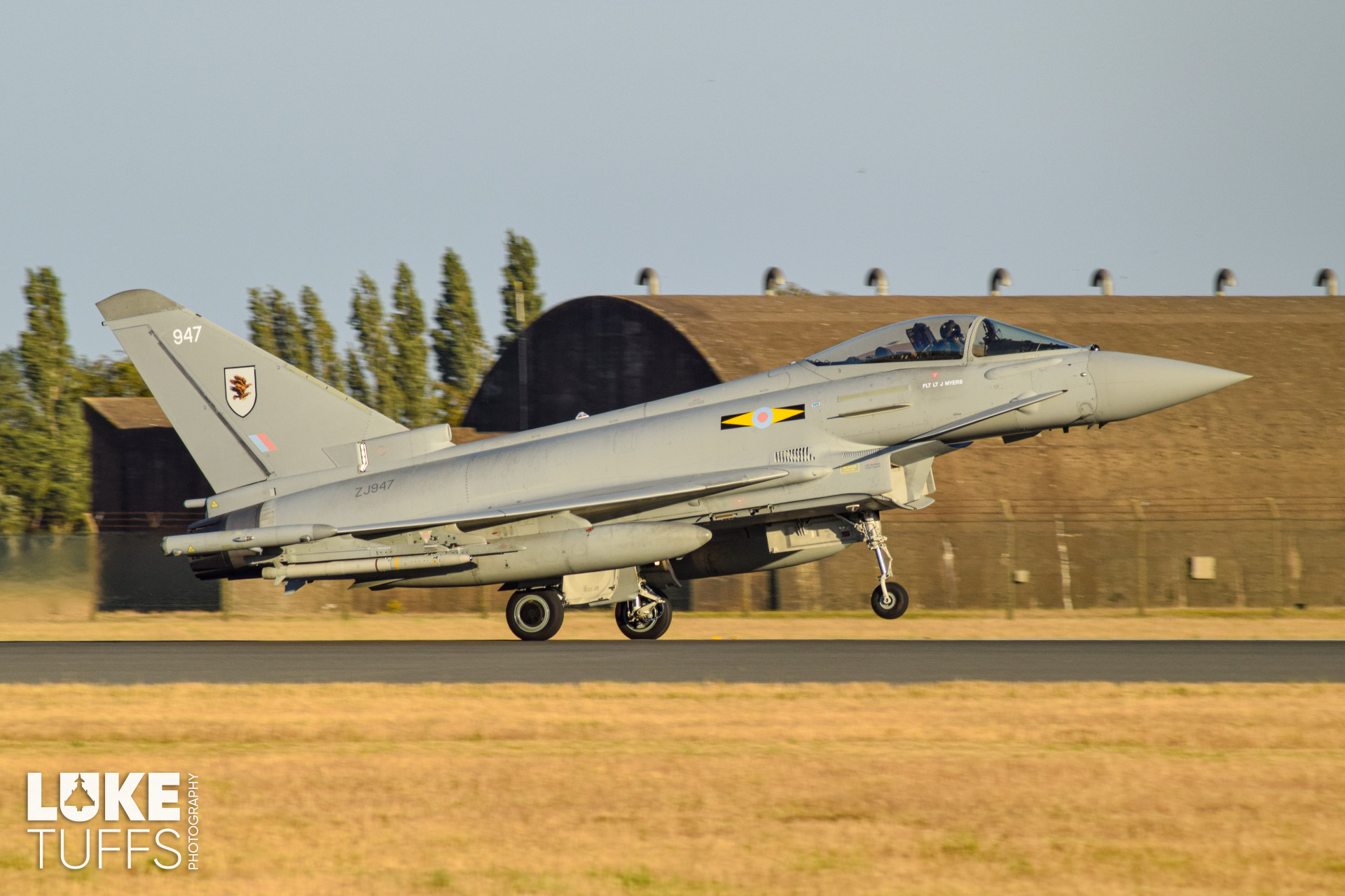 ZJ947, Typhoon FGR4, photographed by Luke Tuffs