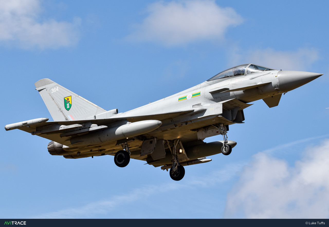 ZK364, Typhoon FGR4, photographed by Luke Tuffs