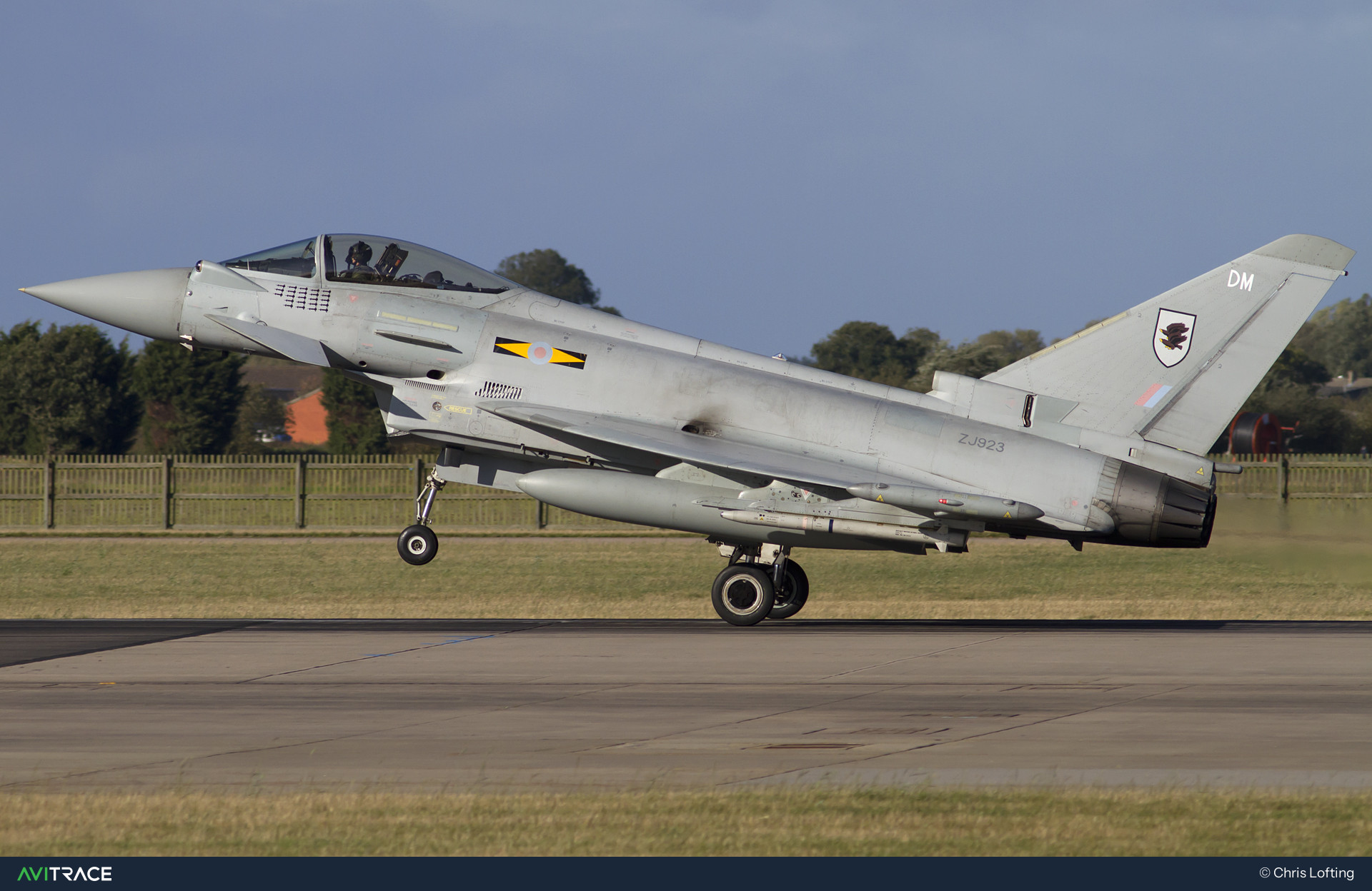 ZJ923, Typhoon, photographed by Chris Lofting