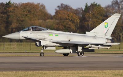 ZJ916, Typhoon, photographed by Chris Lofting