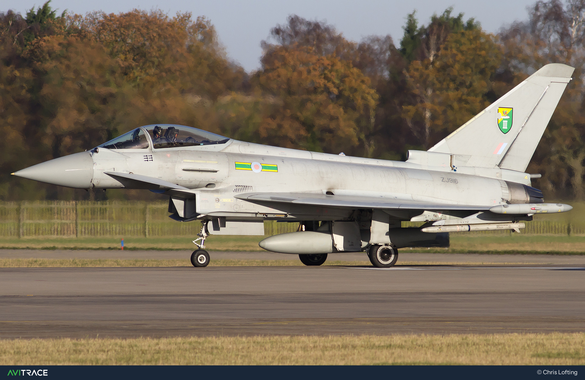 ZJ916, Typhoon, photographed by Chris Lofting