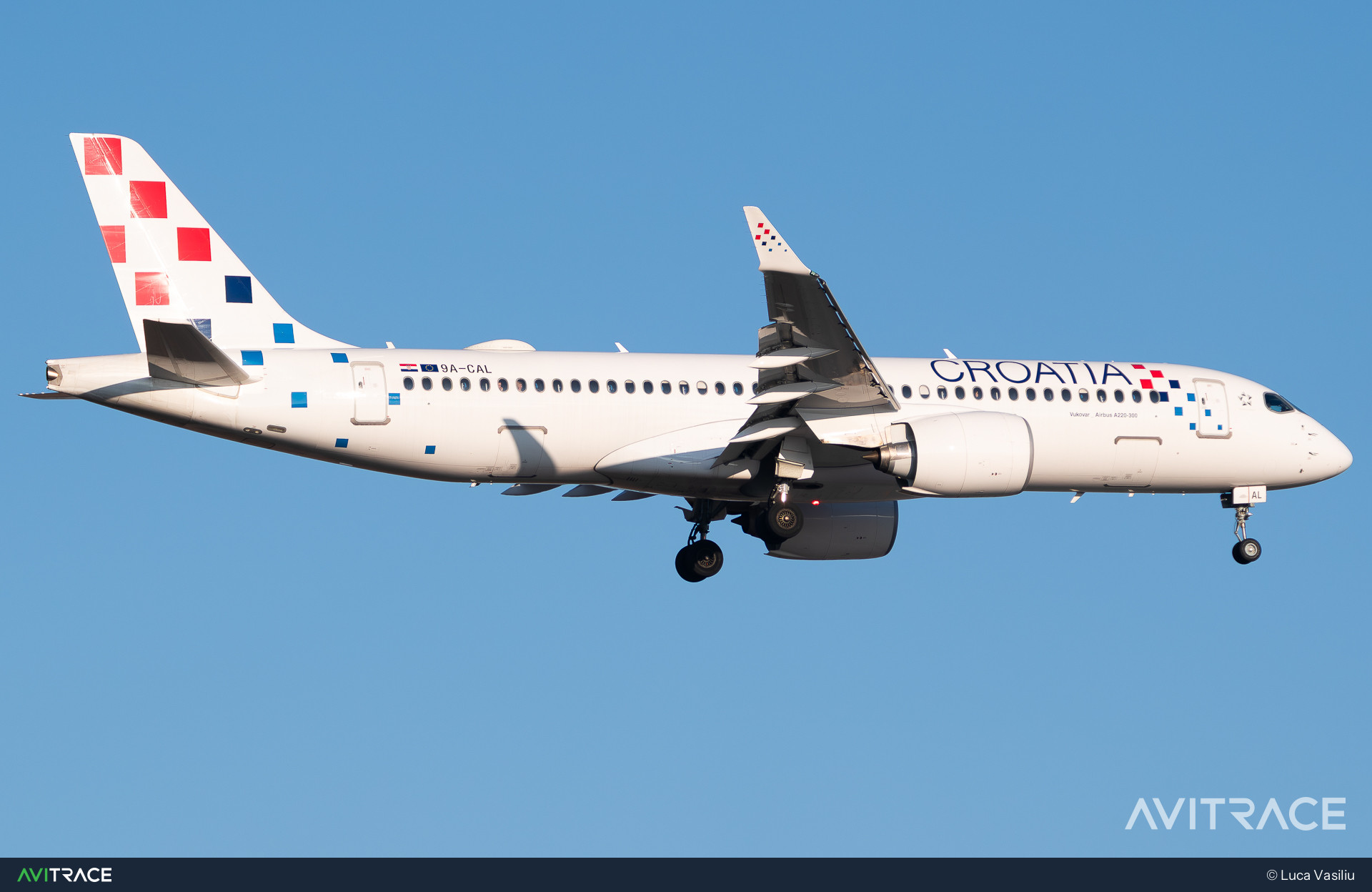 9A-CAL, Airbus A220-371, photographed by Luca Vasiliu