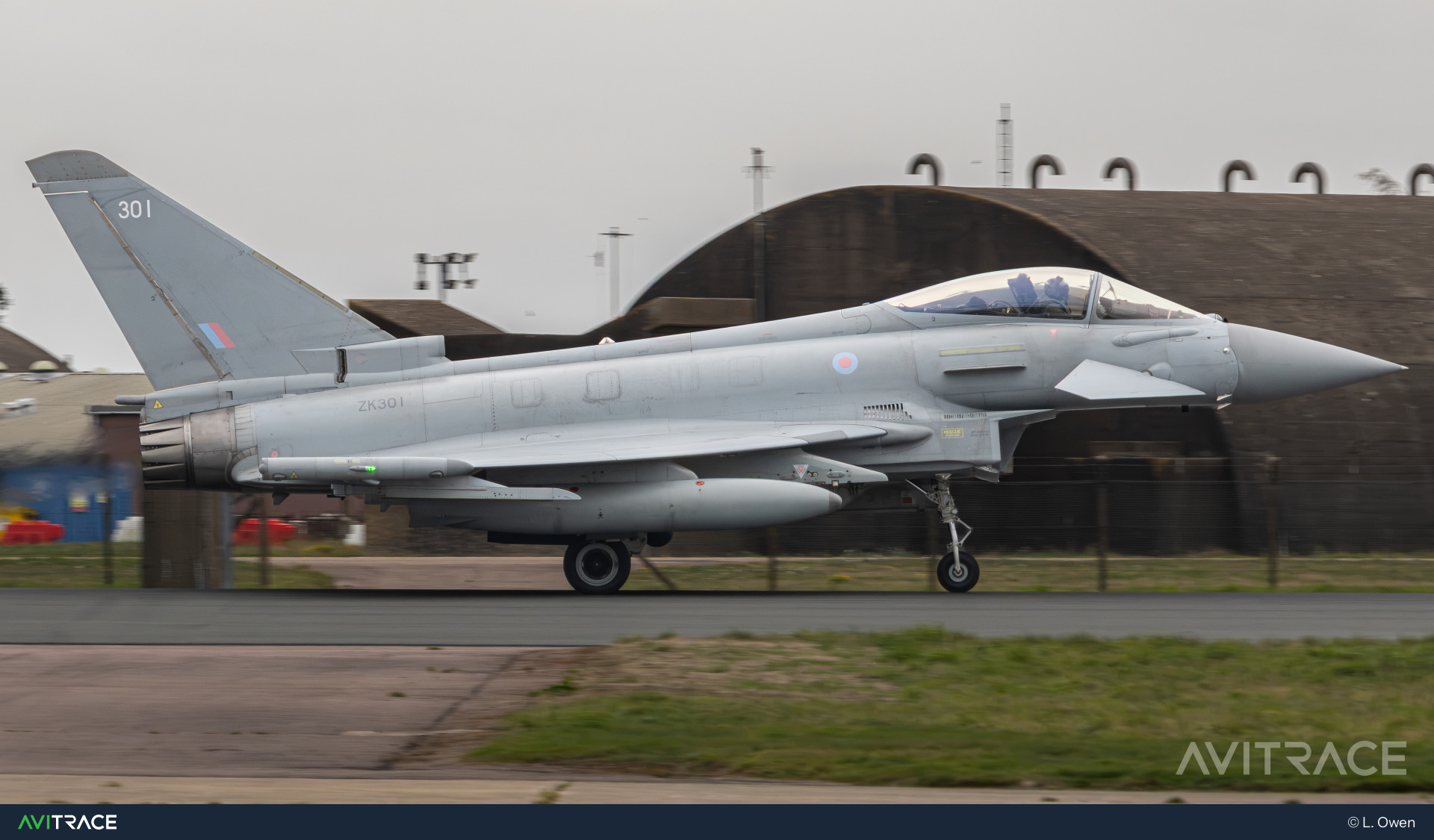 ZK301, Eurofighter Typhoon FGR4, photographed by L. Owen