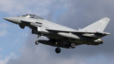 ZJ948, Typhoon FGR4, photographed by Luke Tuffs