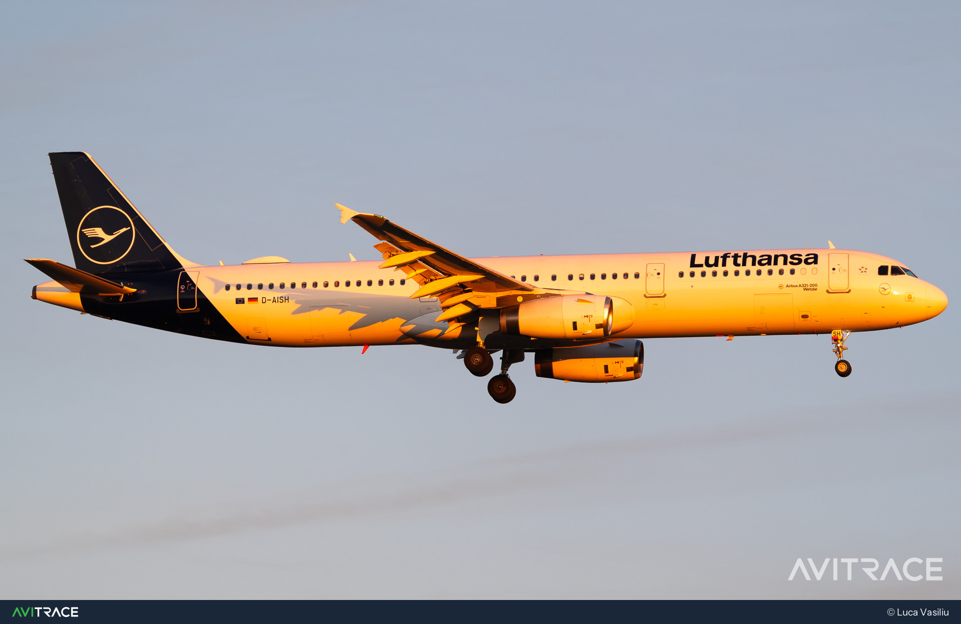 D-AISH, Airbus A321-231, photographed by Luca Vasiliu
