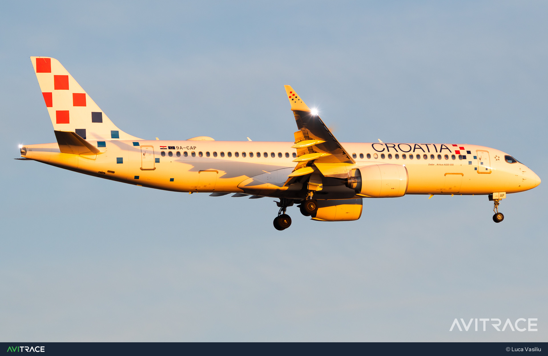 9A-CAP, Airbus A220-371, photographed by Luca Vasiliu
