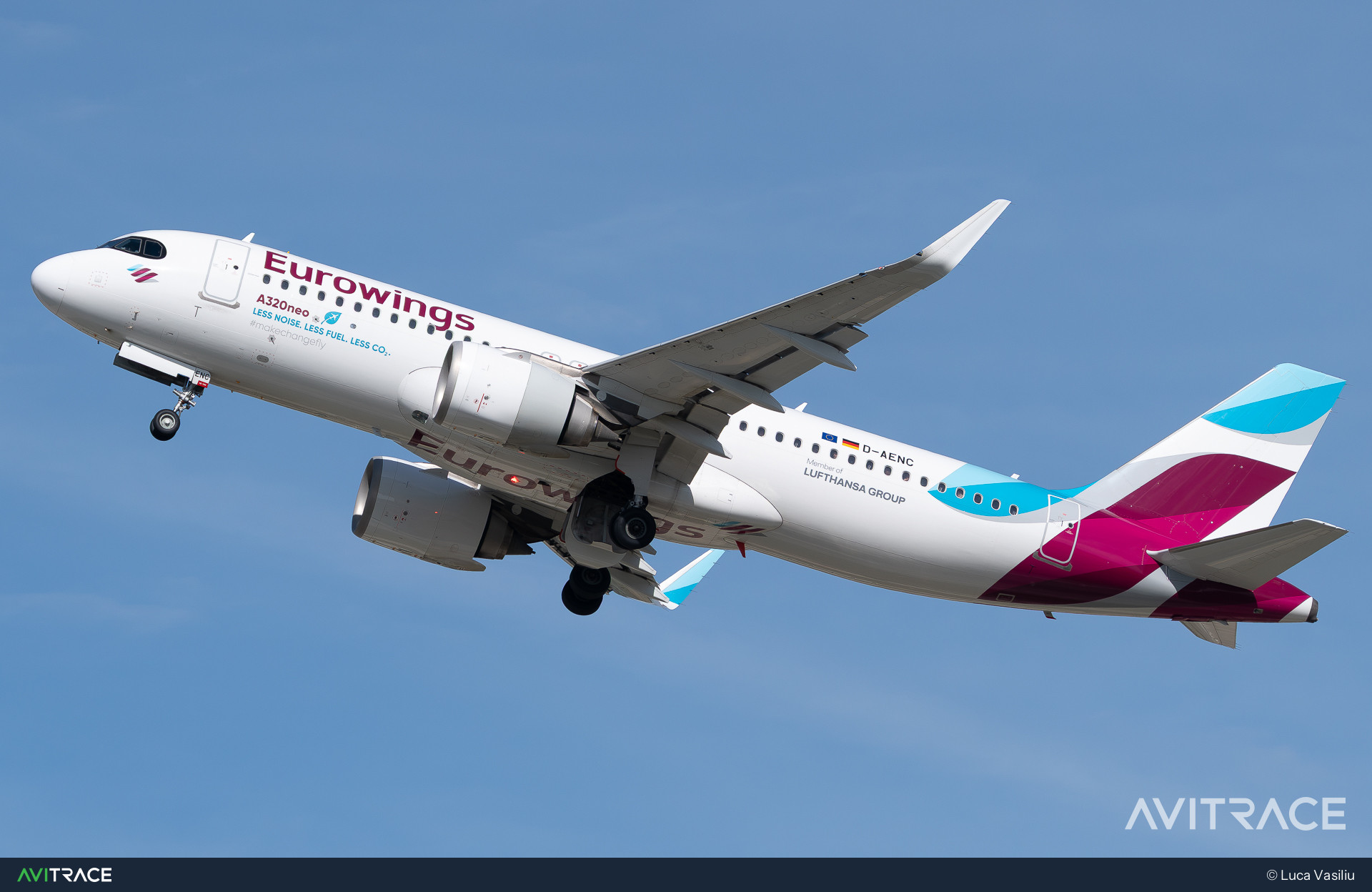 D-AENC, Airbus A320-251N, photographed by Luca Vasiliu
