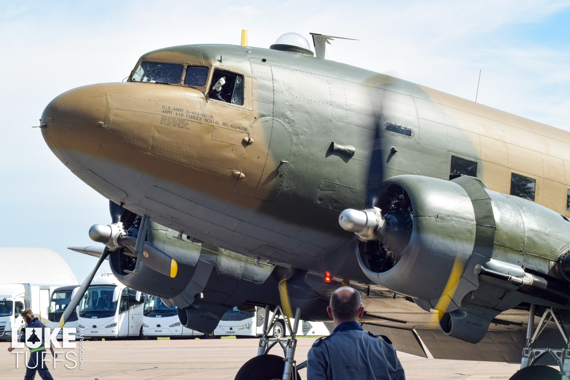 ZA947, C-47A Dakota, photographed by Luke Tuffs