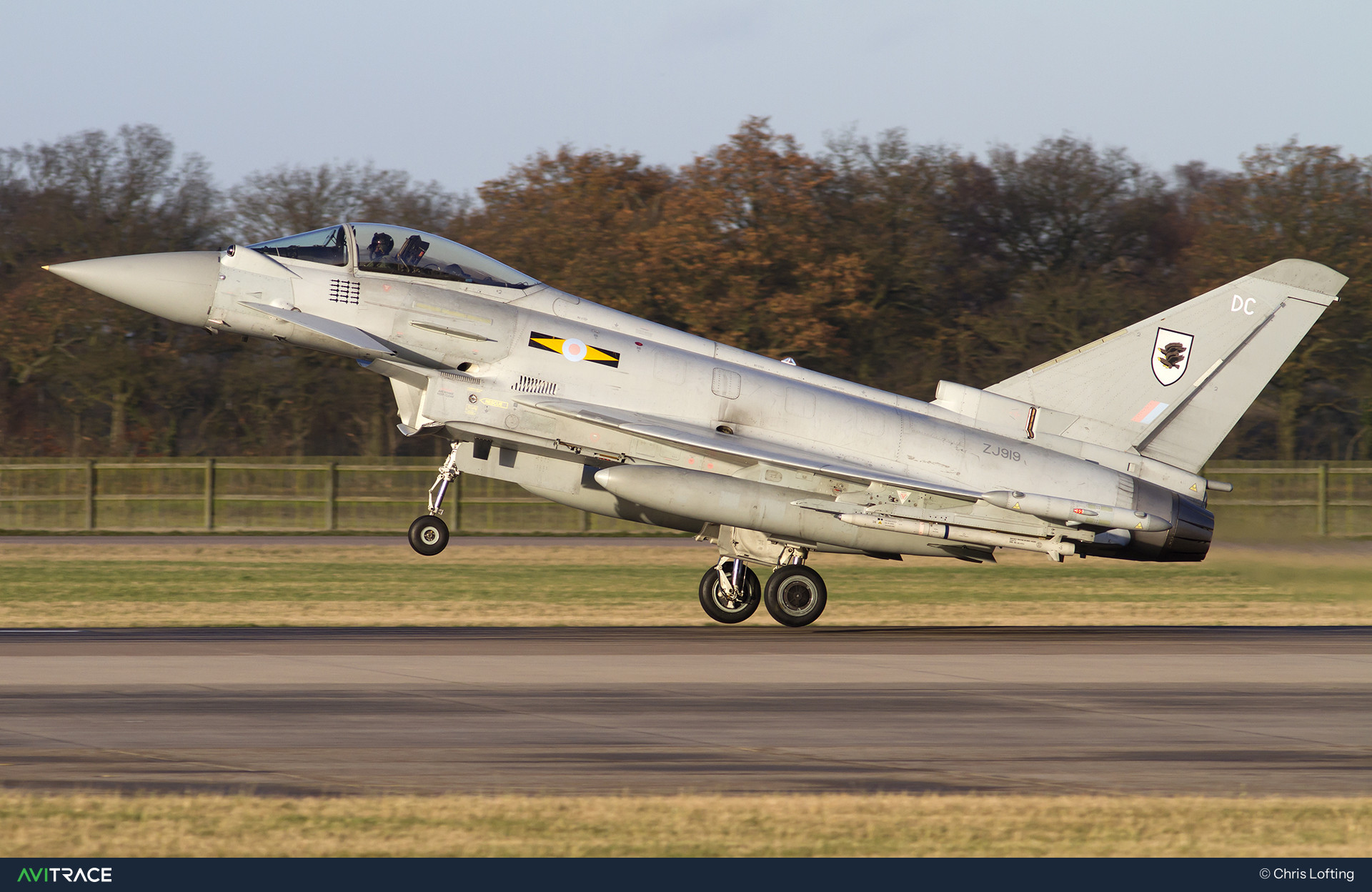 ZJ919, Typhoon, photographed by Chris Lofting