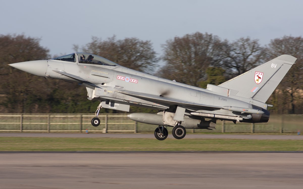 ZJ910, Typhoon, photographed by Chris Lofting
