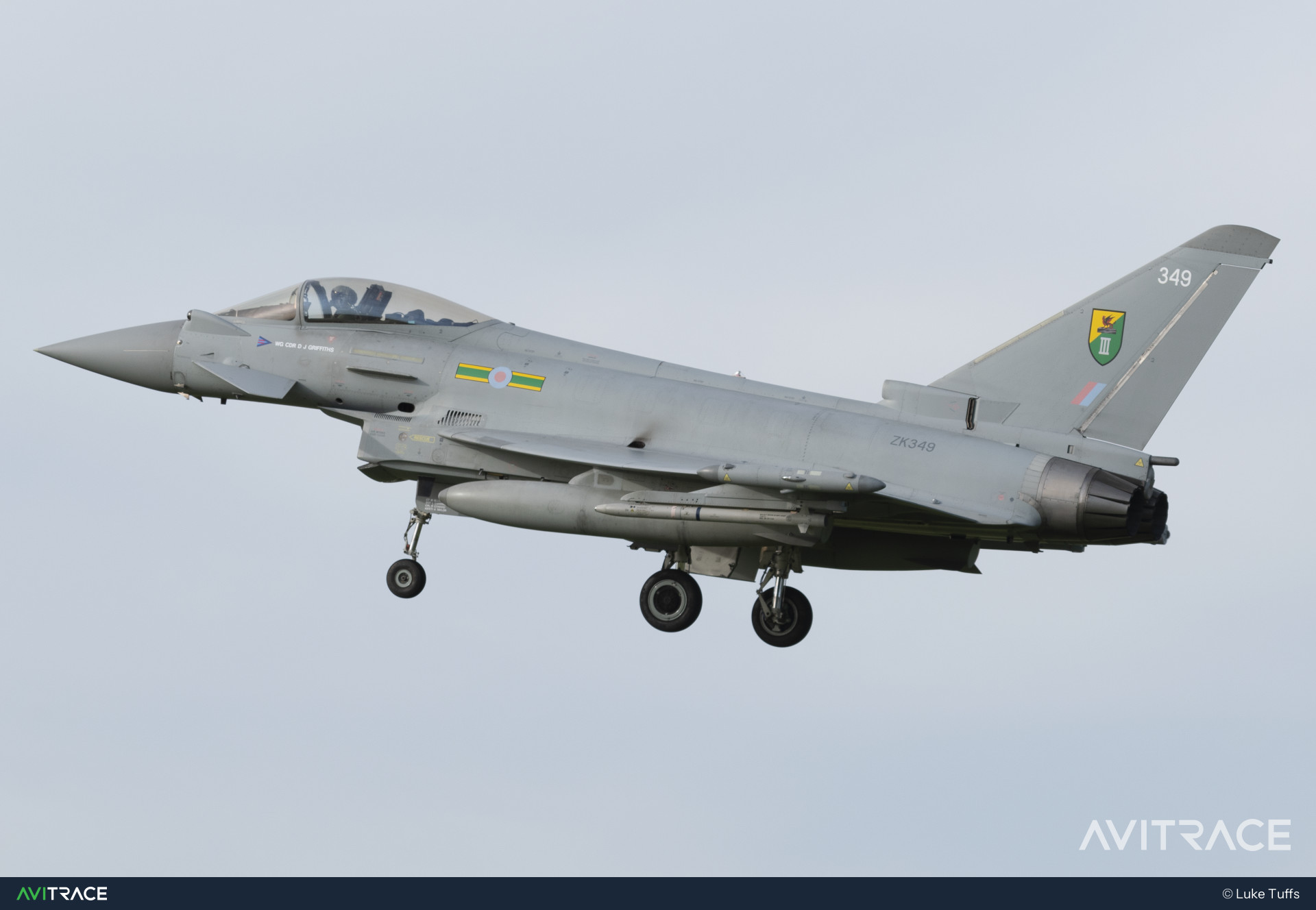 ZK349, Typhoon FGR4, photographed by Luke Tuffs