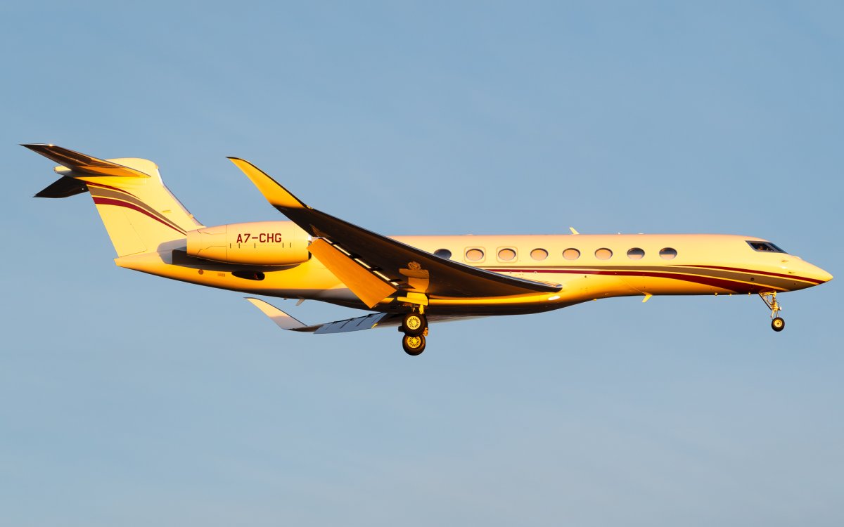 A7-CHG, Gulfstream G700, photographed by Luca Vasiliu