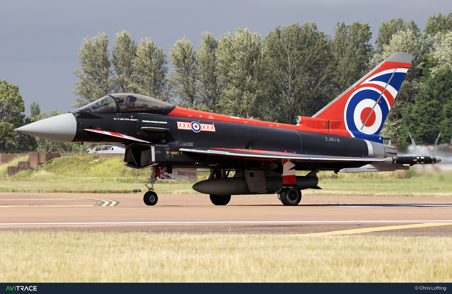 ZJ914, Typhoon, photographed by Chris Lofting