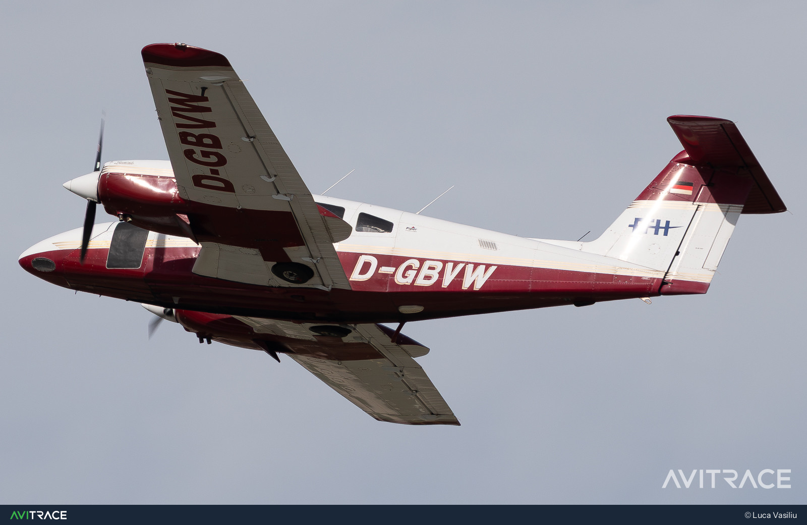 D-GBVW, Piper PA-44-180 Seminole, photographed by Luca Vasiliu