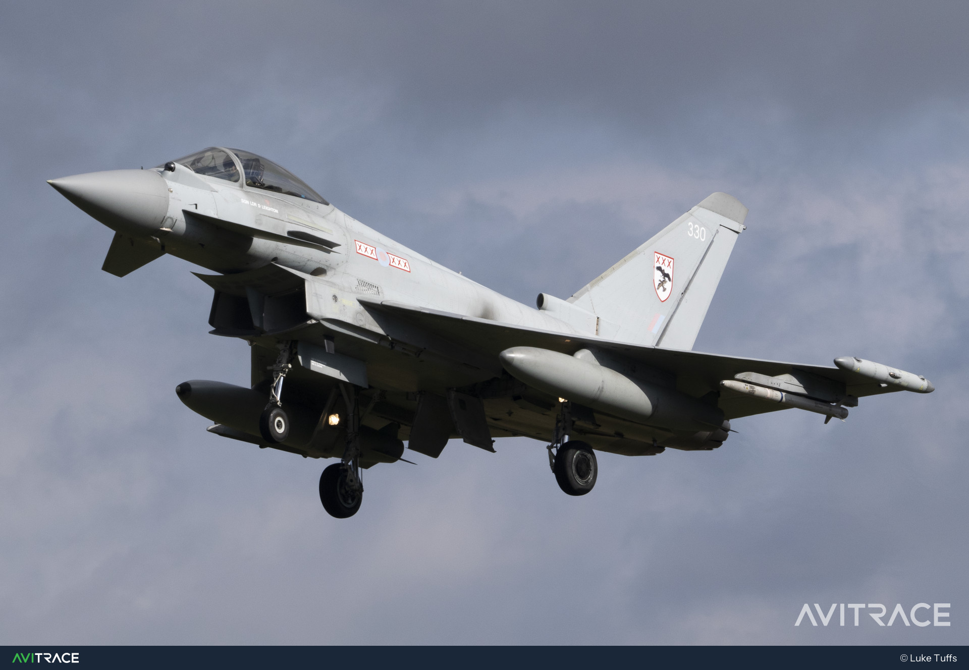 ZK330, Typhoon FGR4, photographed by Luke Tuffs